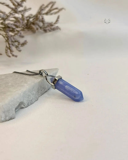 Angelite: Double Terminated Pendant for Angelic Support 
