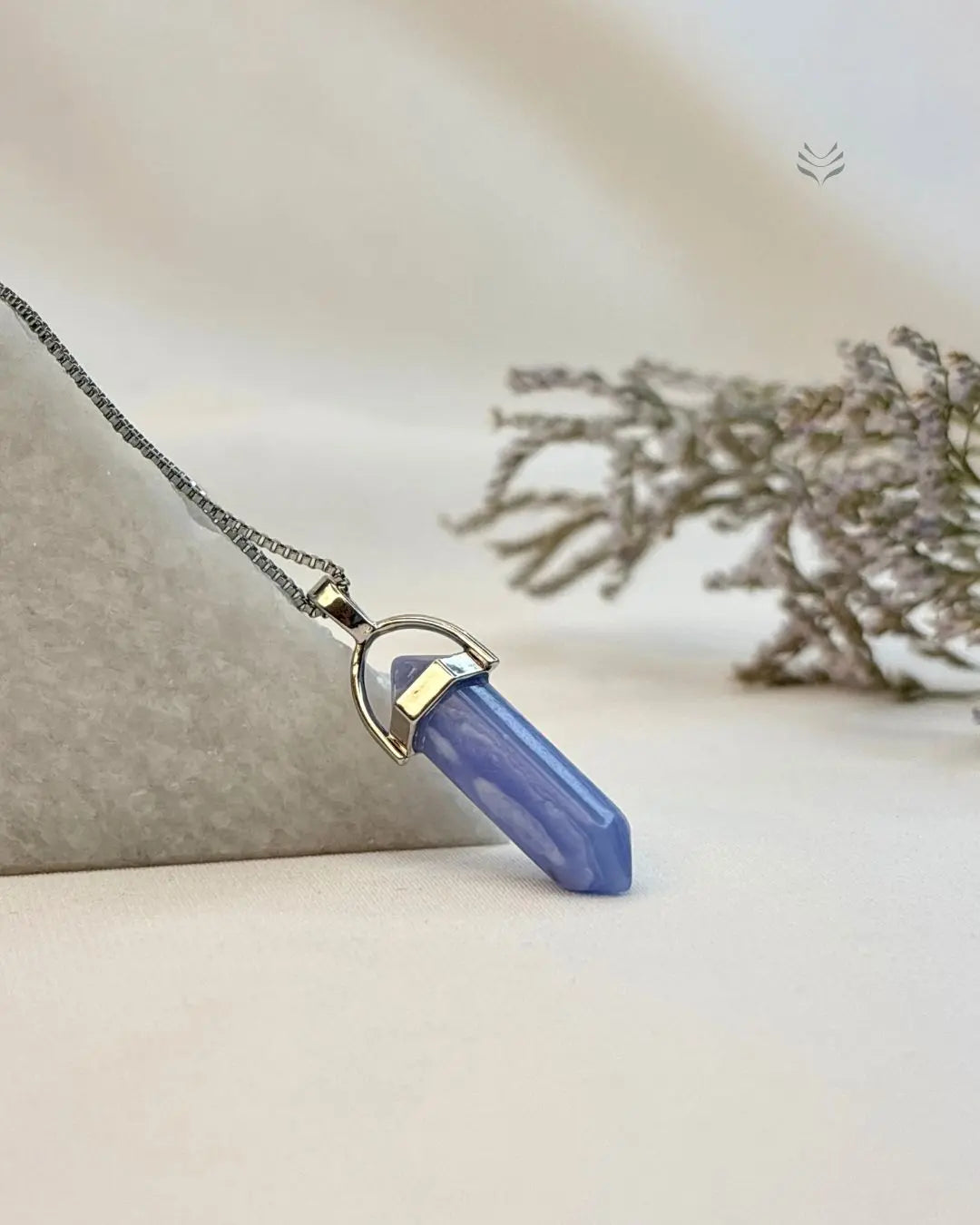 Angelite: Double Terminated Pendant for Angelic Support 