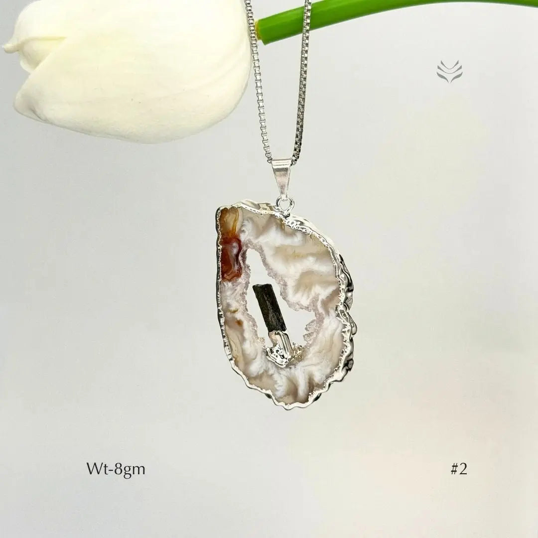 Anti Betrayal Geode Pendant  Jewellery