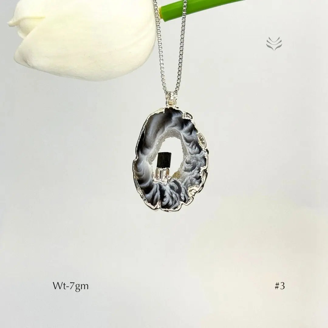 Anti Betrayal Geode Pendant  Jewellery