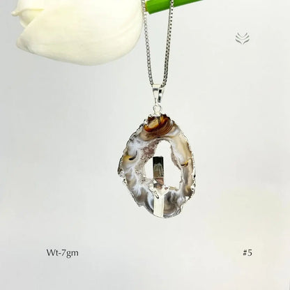 Anti Betrayal Geode Pendant  Jewellery