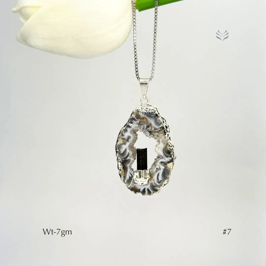 Anti Betrayal Geode Pendant  Jewellery