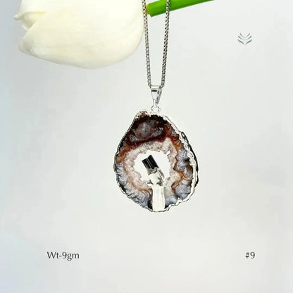Anti Betrayal Geode Pendant  Jewellery