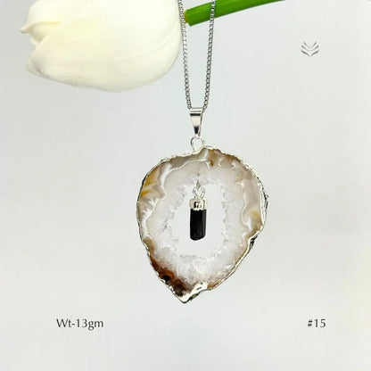 Anti Betrayal Geode Pendant  Jewellery
