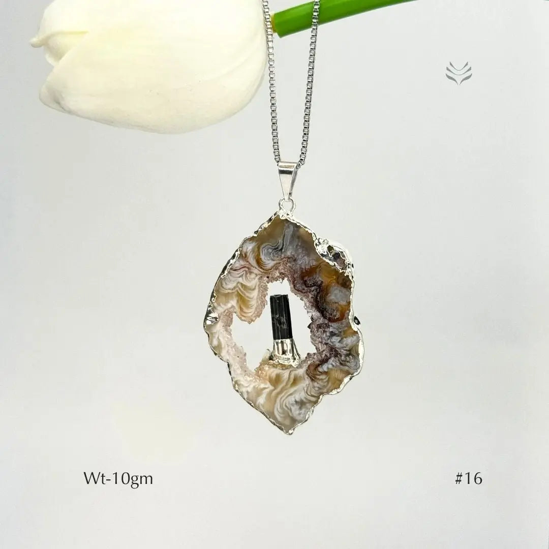 Anti Betrayal Geode Pendant  Jewellery