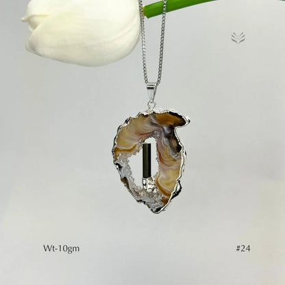 Anti Betrayal Geode Pendant  Jewellery