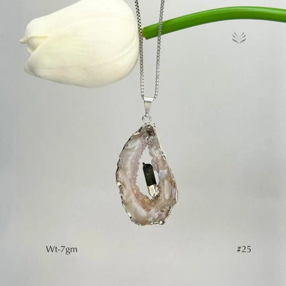 Anti Betrayal Geode Pendant  Jewellery