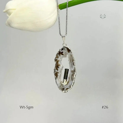 Anti Betrayal Geode Pendant  Jewellery