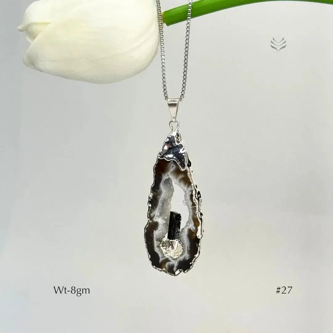 Anti Betrayal Geode Pendant  Jewellery