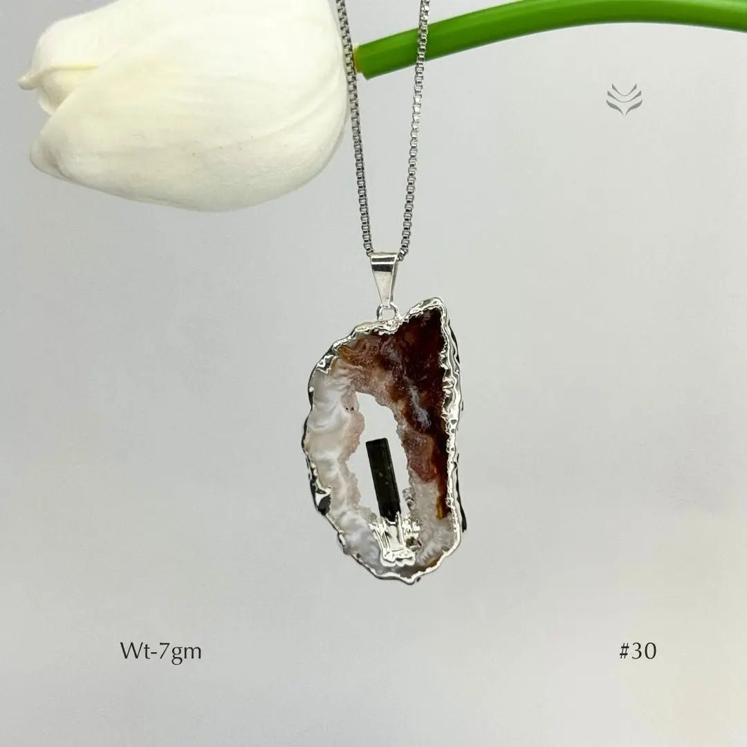 Anti Betrayal Geode Pendant  Jewellery