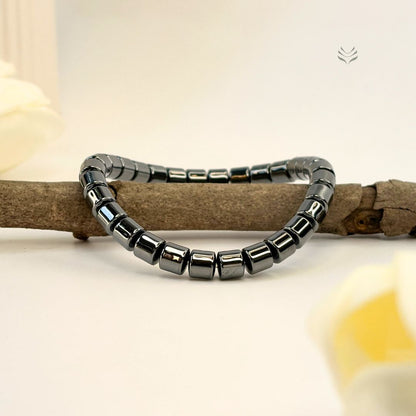 Anti Confusion Hematite Barrel Bracelet
