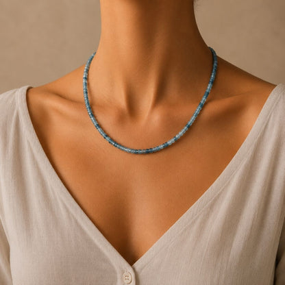 Aquamarine Silver Gem Cut Torana 