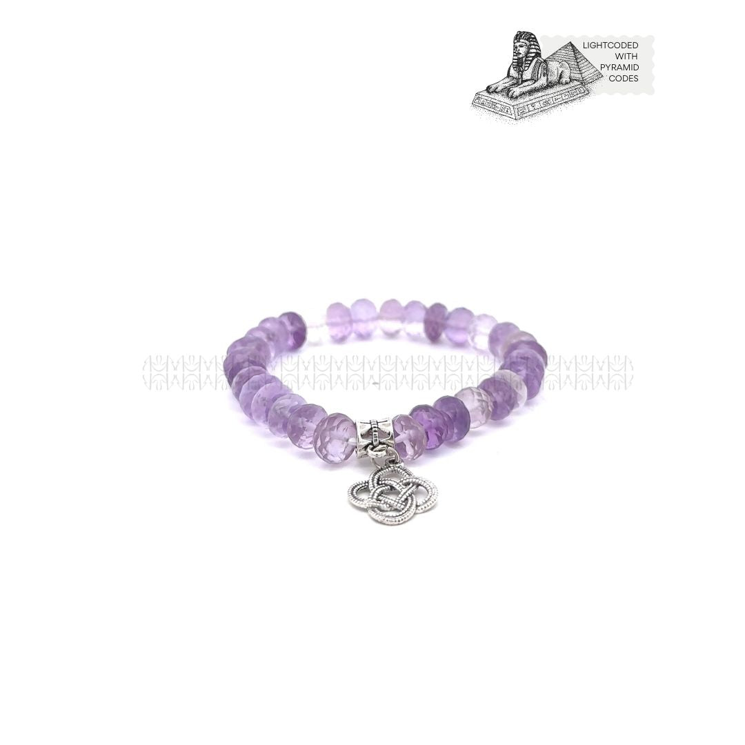 Cash Flow Diamond Cut Amethyst Bracelet 