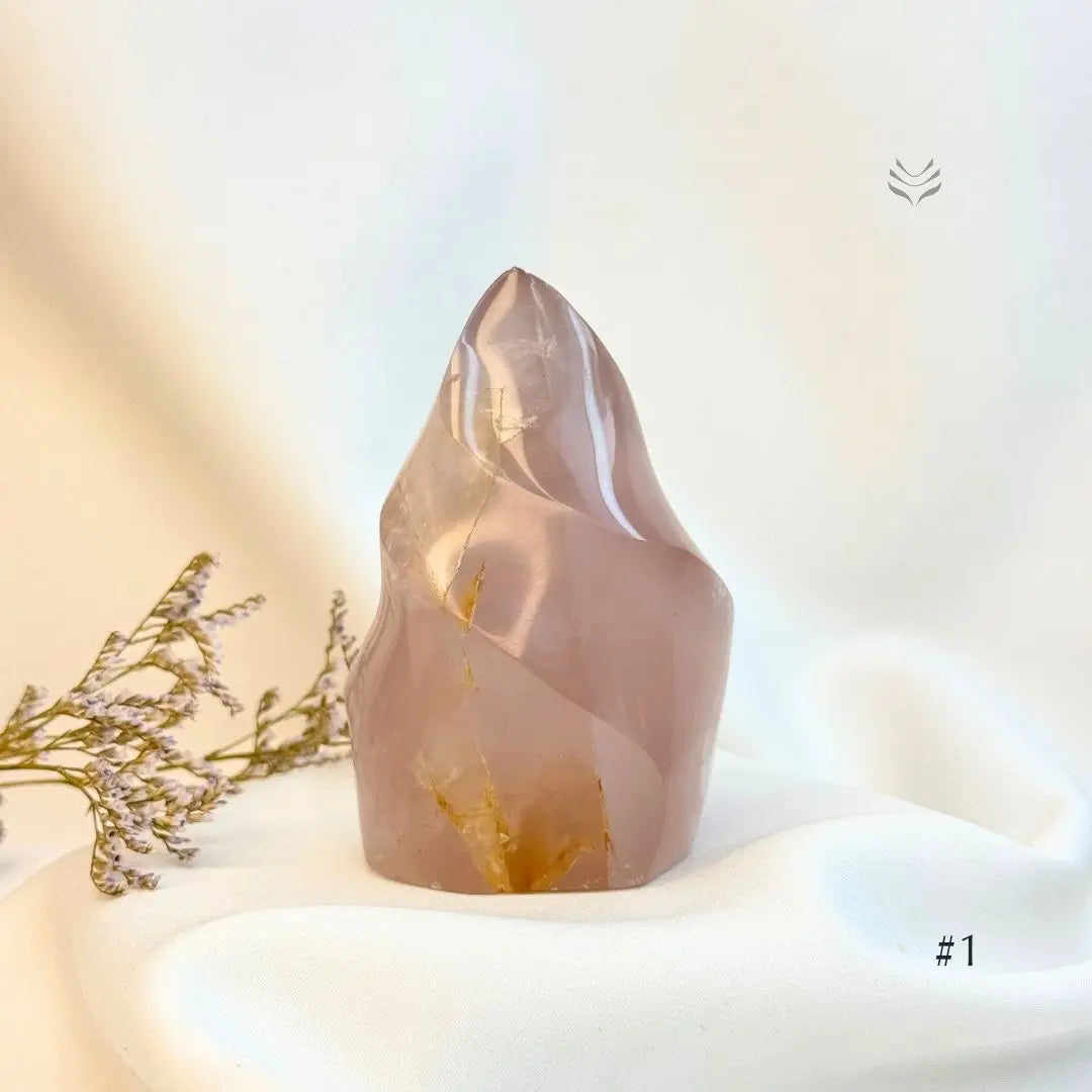 Be Loved Rose Quartz Flame  Crystal Flame