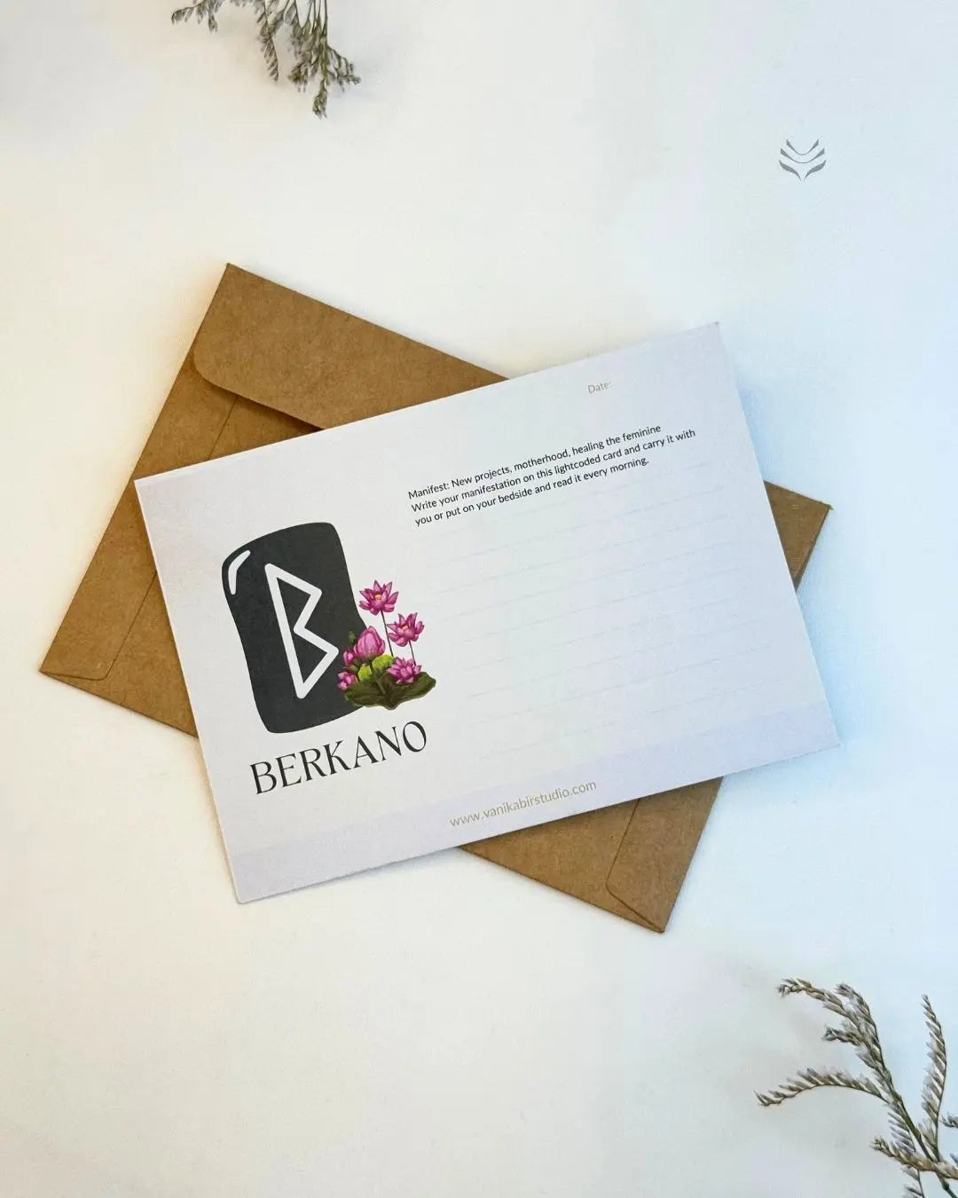 Berkano- For Fertility & Birth (Rune Manifestation Card) 