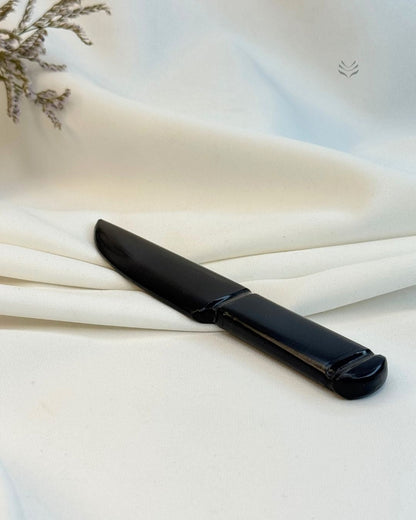 Cord Cutting - Black Obsidian Knife 