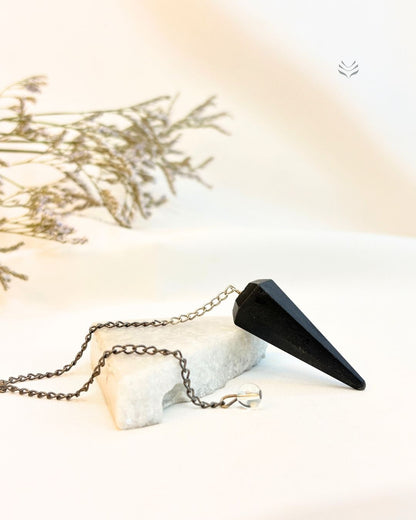 Crystal Pendulum- Black Tourmaline 