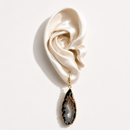 Black Agate Earrings