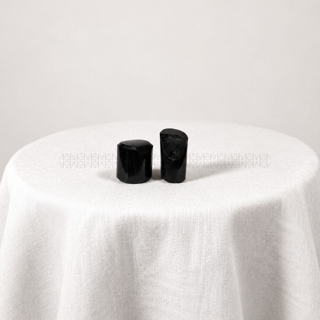 Black Tourmaline Tumbles  Crystal Tumbles