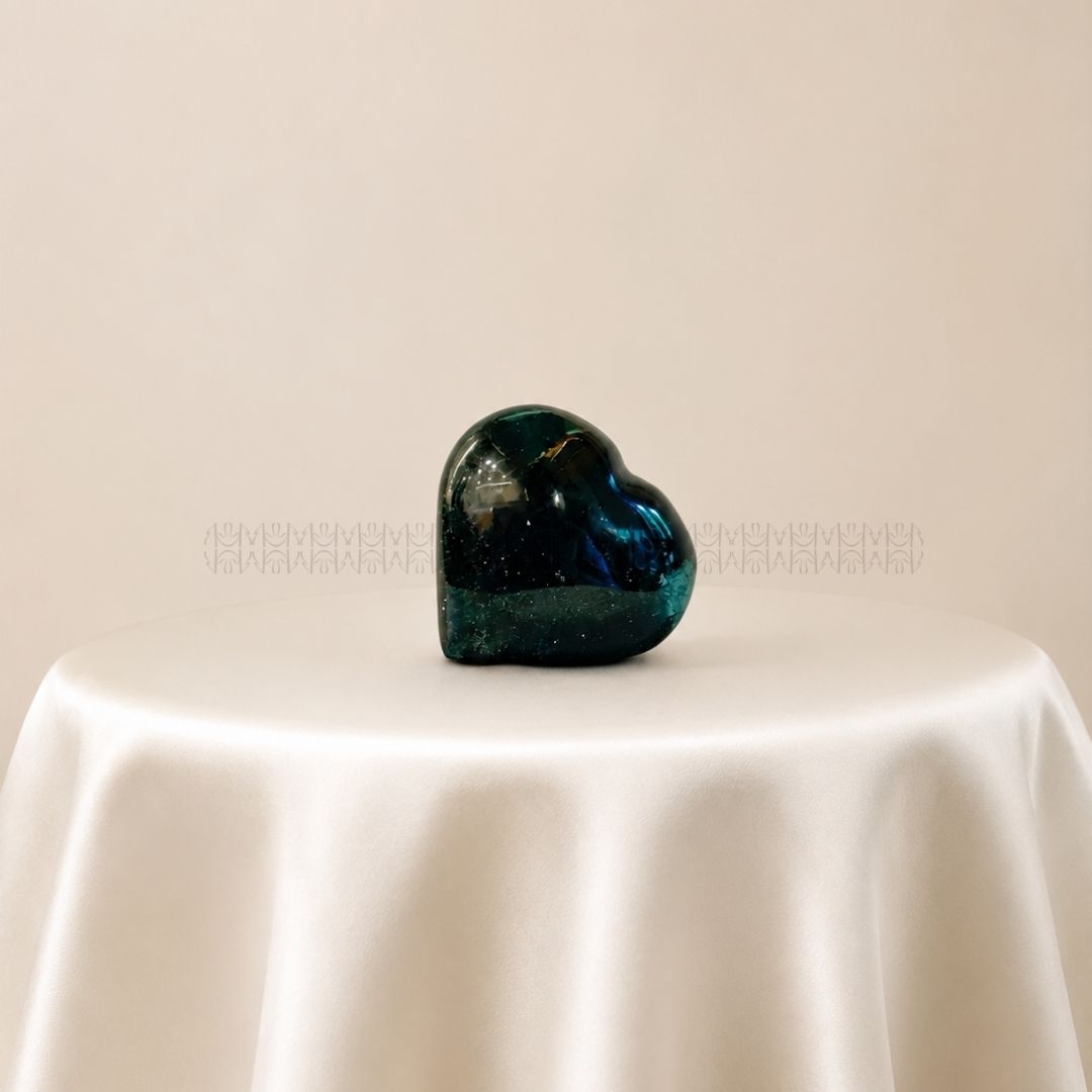Bloodstone Heart  Crystal Heart