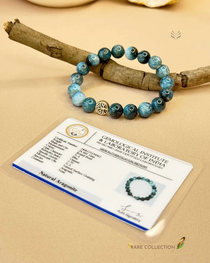 Blue Aragonite Bracelet 