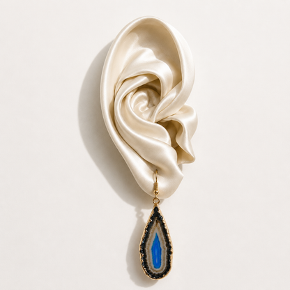 Blue Agate Earrings