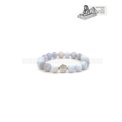 Stone Of Freedom Blue Lace Agate Bracelet 