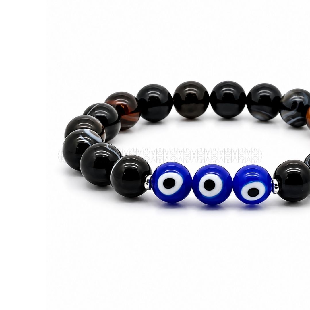 Reverse Evil Eye  Crystal Bracelet Mixel