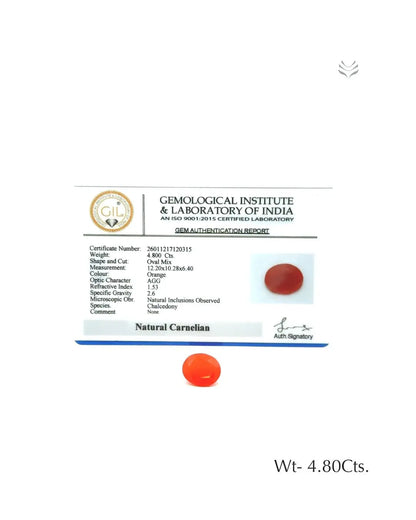 Carnelian - 4.80 Ct 
