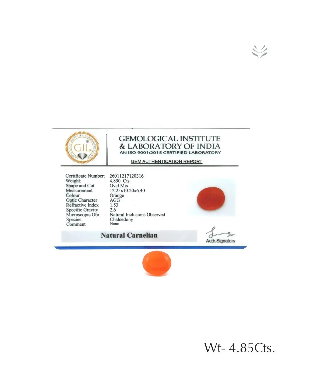 Carnelian - 4.85 Ct 