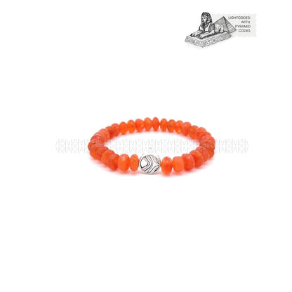 Creativity Diamond Cut Carnelian Bracelet
