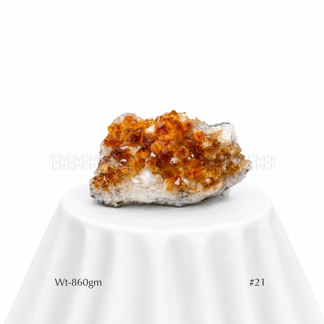 Cash Flow Citrine Cluster  Crystal Cluster