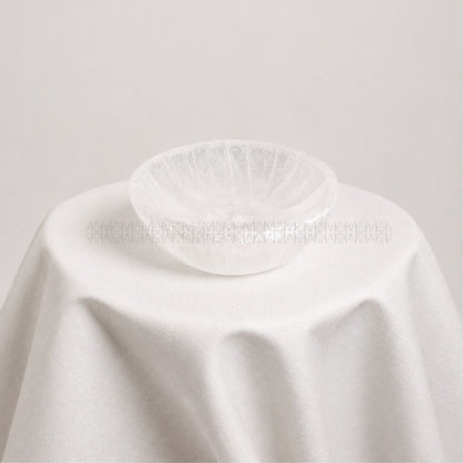 Celestial Aura Selenite Bowl Regular  pyramid