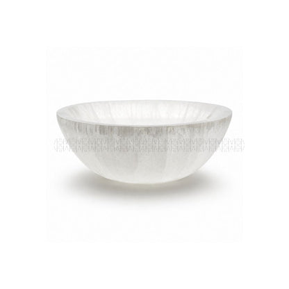 Celestial Aura Selenite Bowl Regular  pyramid