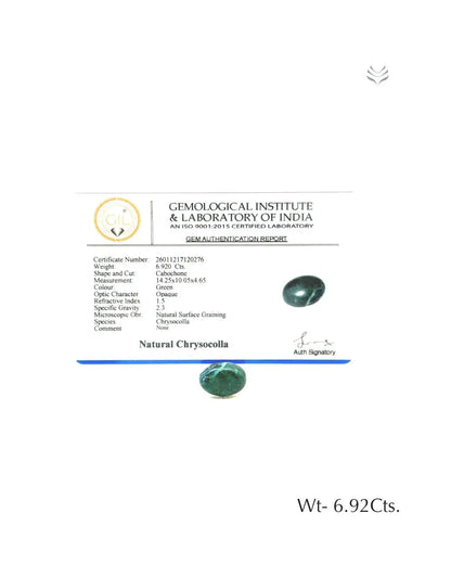 Chrysocolla - 6.92 Ct  Gemstones