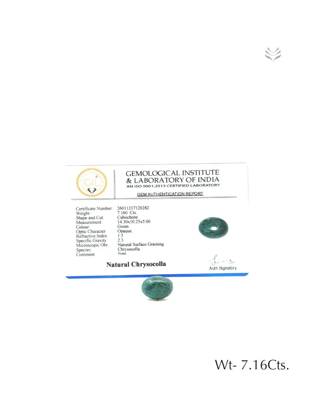 Chrysocolla - 7.16 Ct  Gemstones