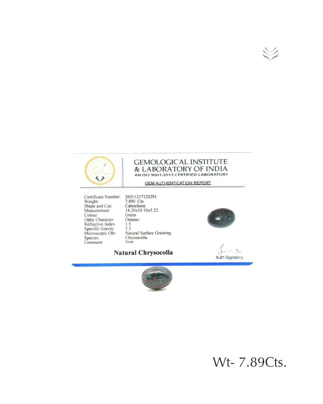 Chrysocolla - 7.89 Ct  Gemstones