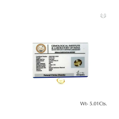 Citrine - 5.01 Ct  Gemstones