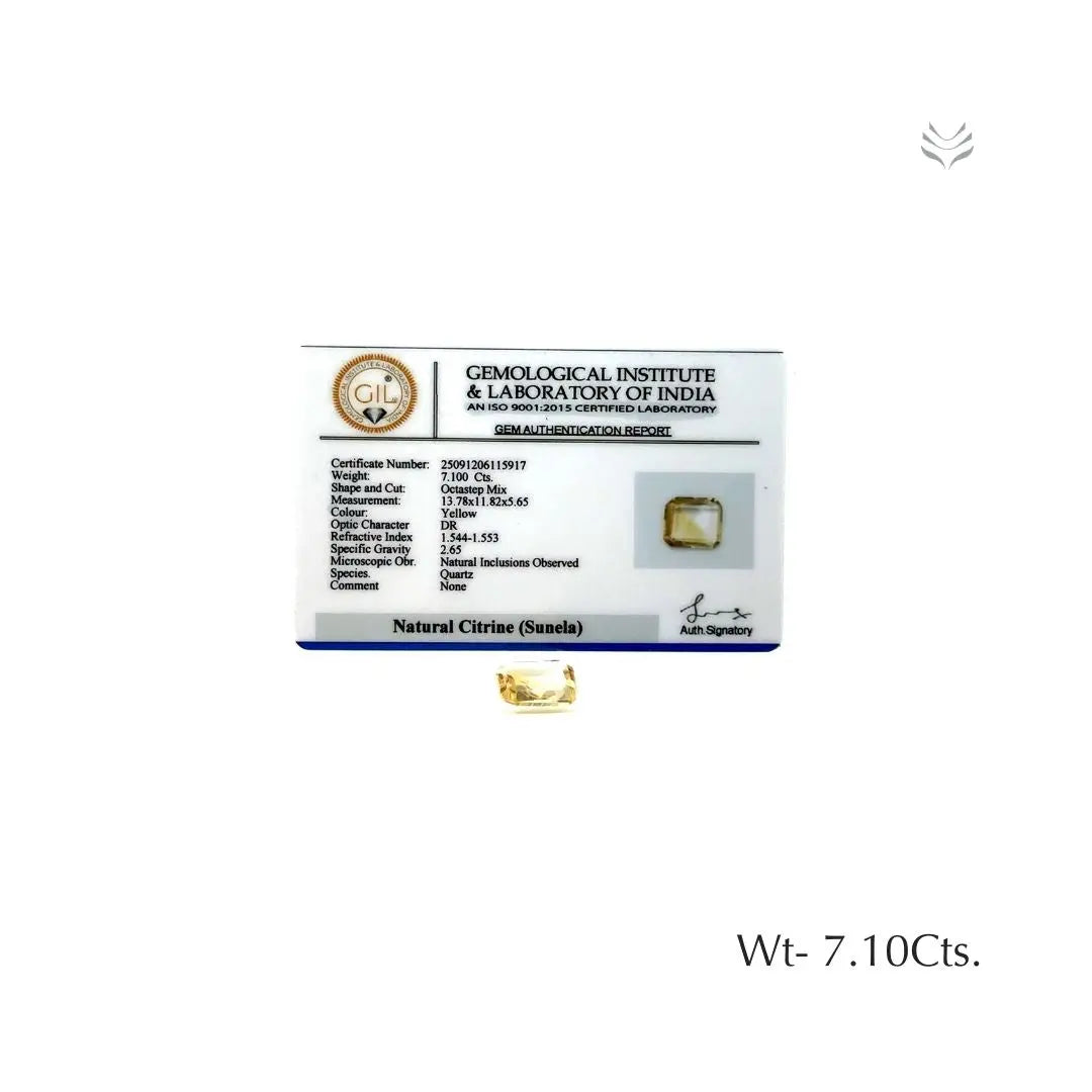 Citrine - 7.10 Ct  Gemstones