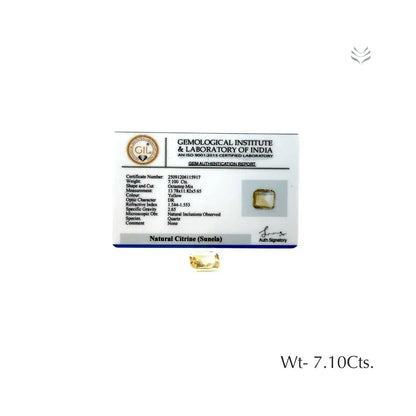 Citrine - 7.10 Ct  Gemstones