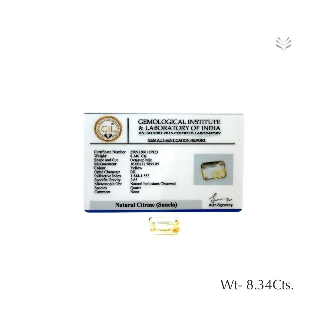 Citrine - 8.34 Ct  Gemstones