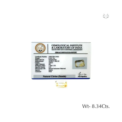 Citrine - 8.34 Ct  Gemstones
