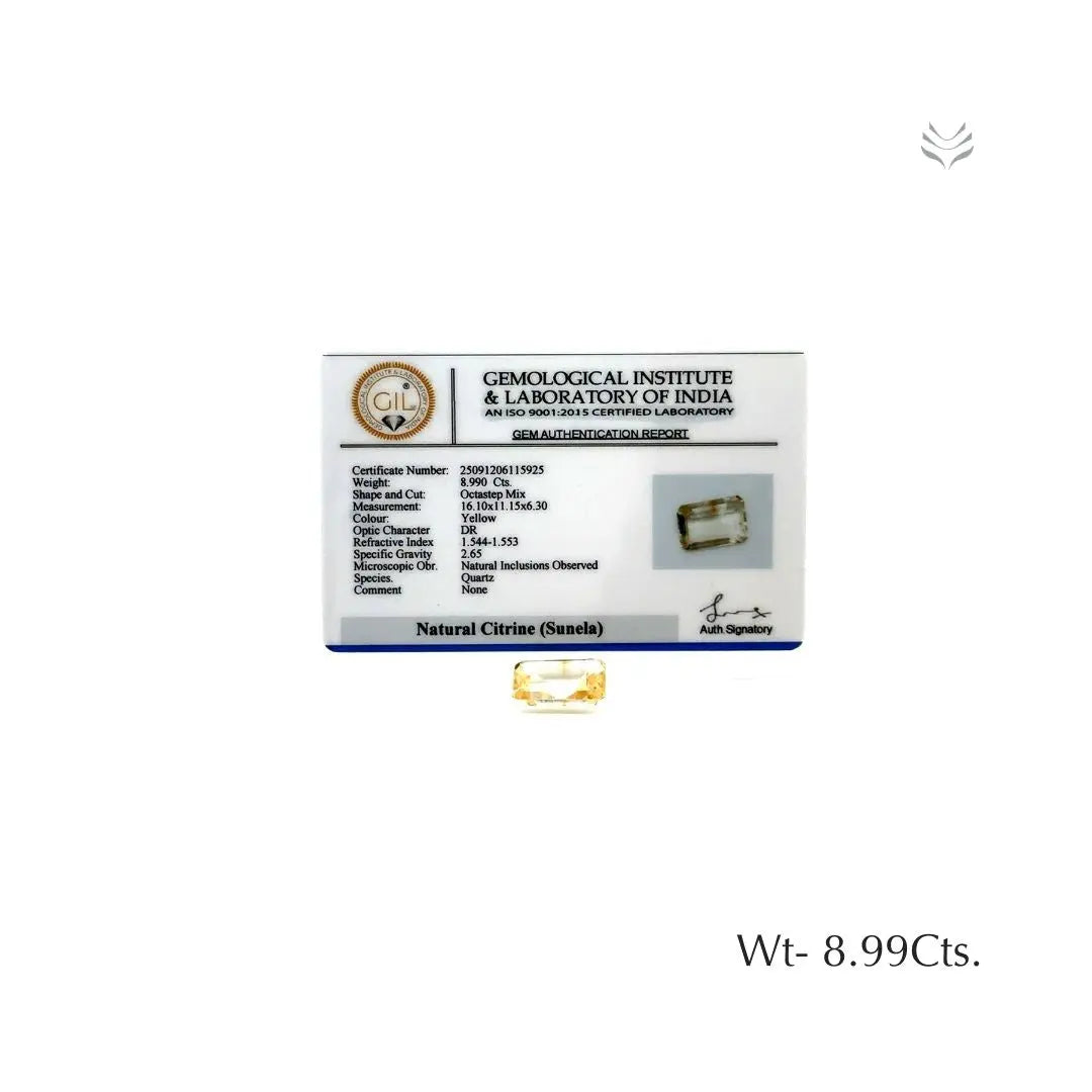 Citrine - 8.99 Ct  Gemstones