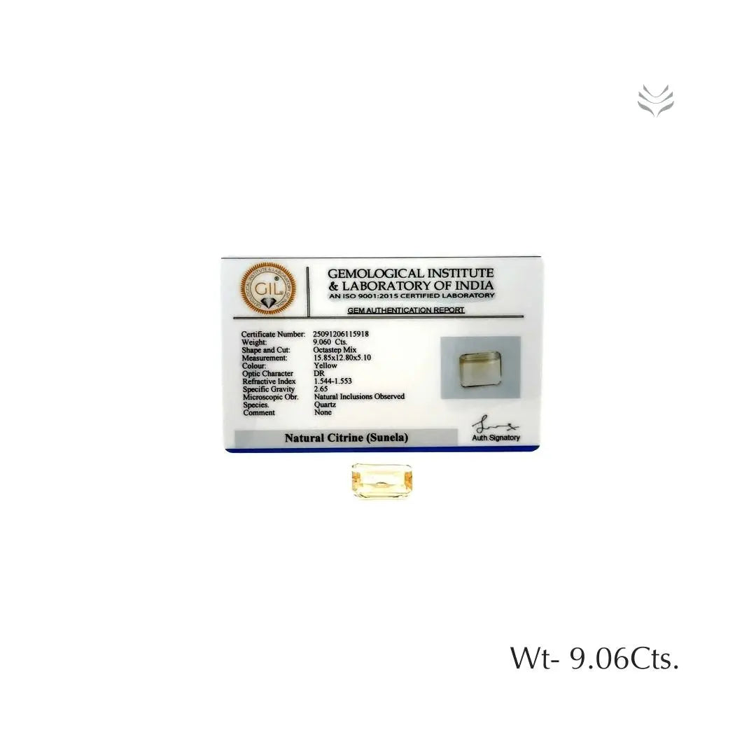 Citrine - 9.06 Ct  Gemstones