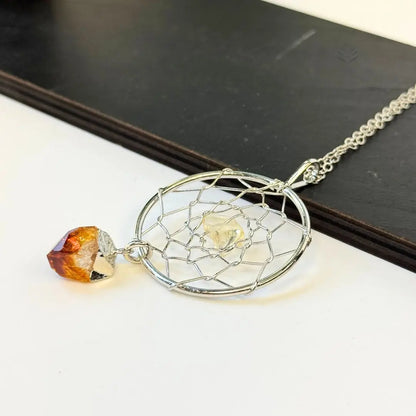 Citrine Dream Catcher Pendant  Jewellery