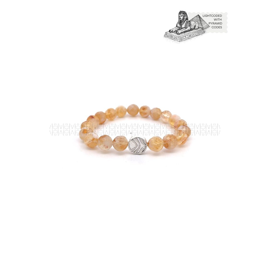Pure Wealth Energy Citrine Faceted Bracelet 