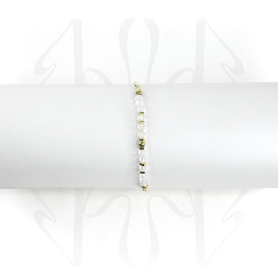 Clear Quartz Adjustable Bracelet 