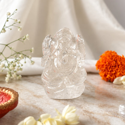 Clear Quartz Ganesha