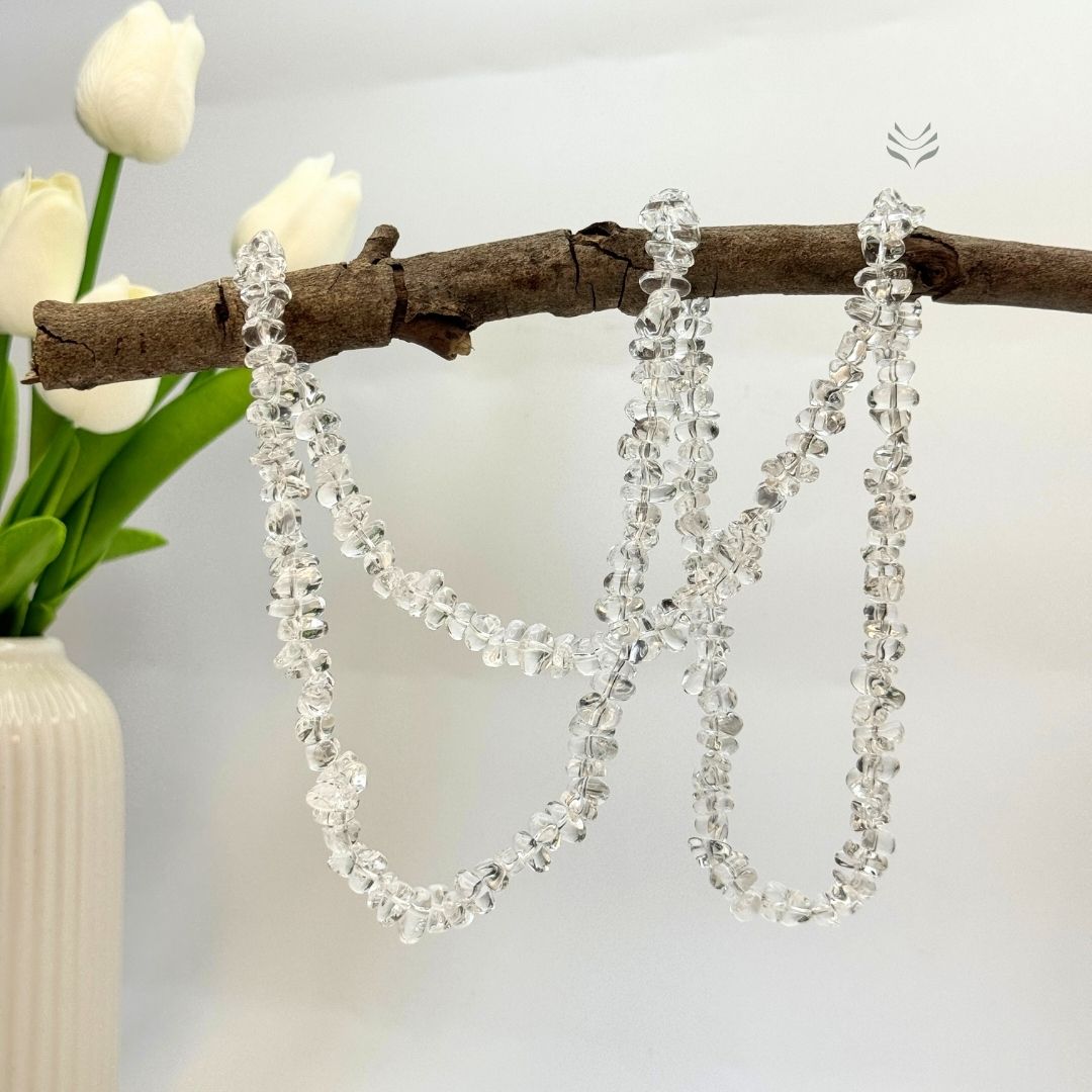 Wealth Catcher Clear Quartz Necklace