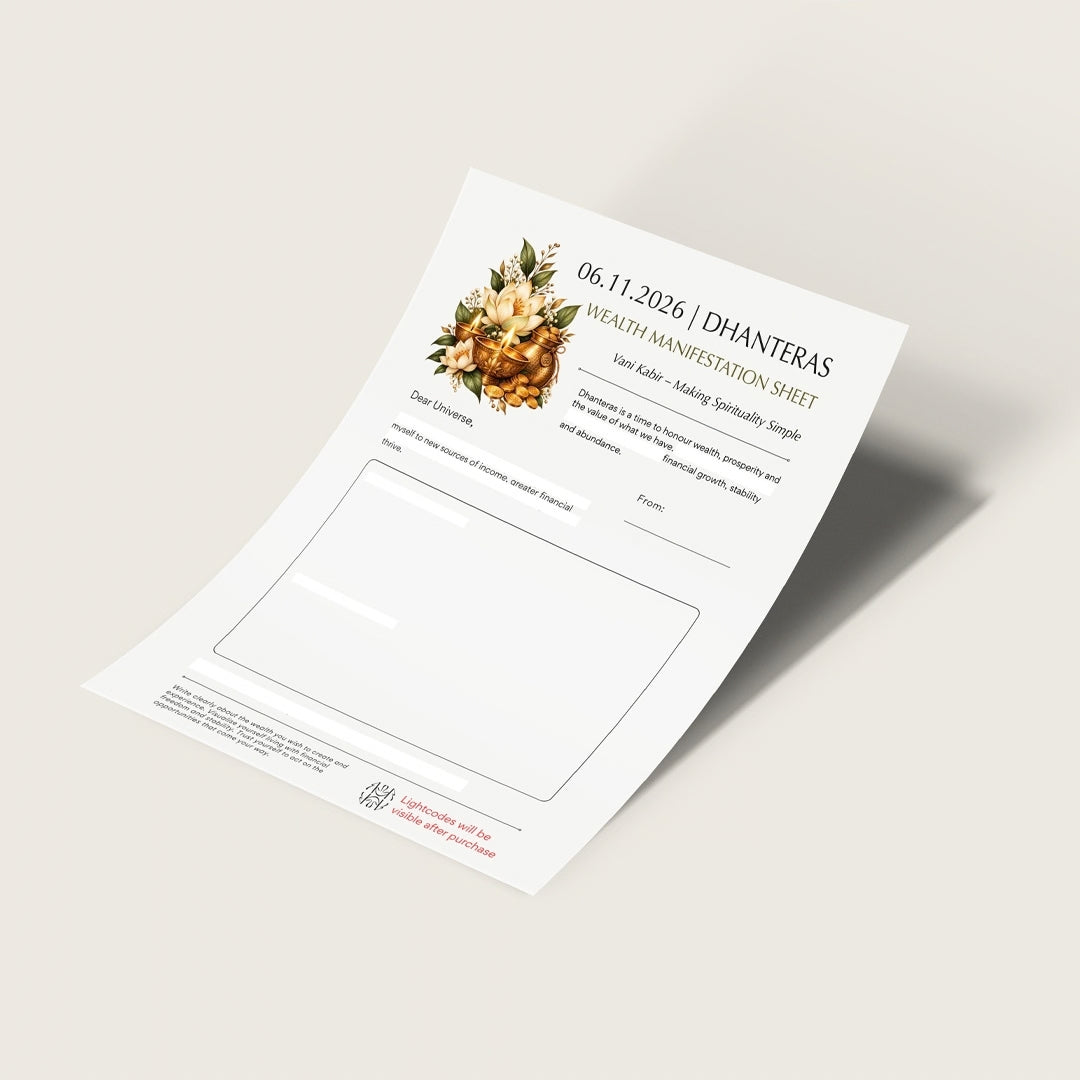 Dhanteras Digital Sheet